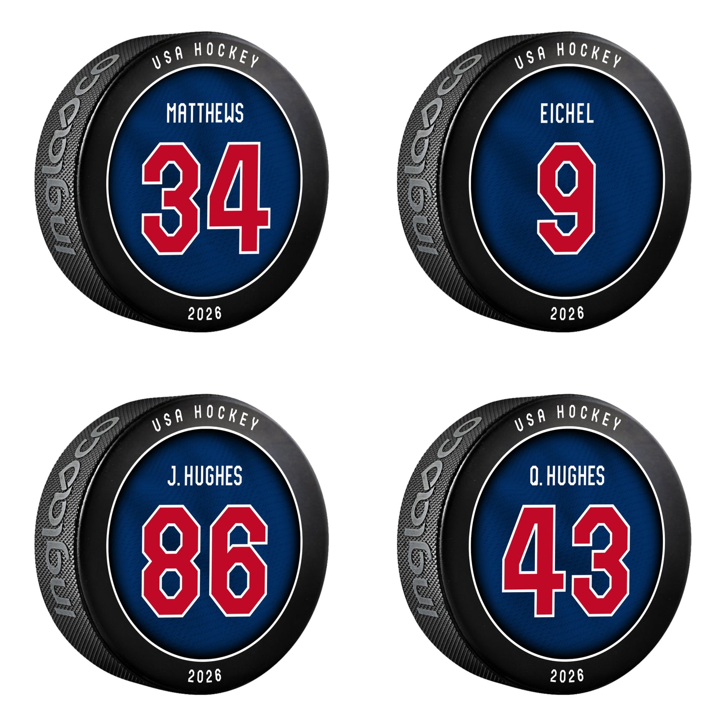 USA PLAYER PUCKS #1
