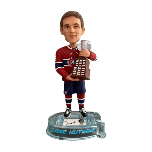 Lane Hutson Montreal Canadiens Bobblehead FOCO NHL Calder Trophy 2025 Limited / 720